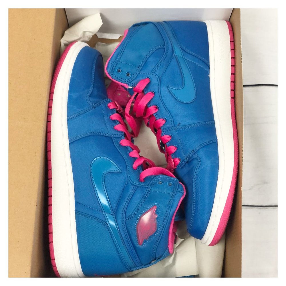 Girls Air Jordan 1 HI Strap (GS) 7Y - Picture 5 of 10